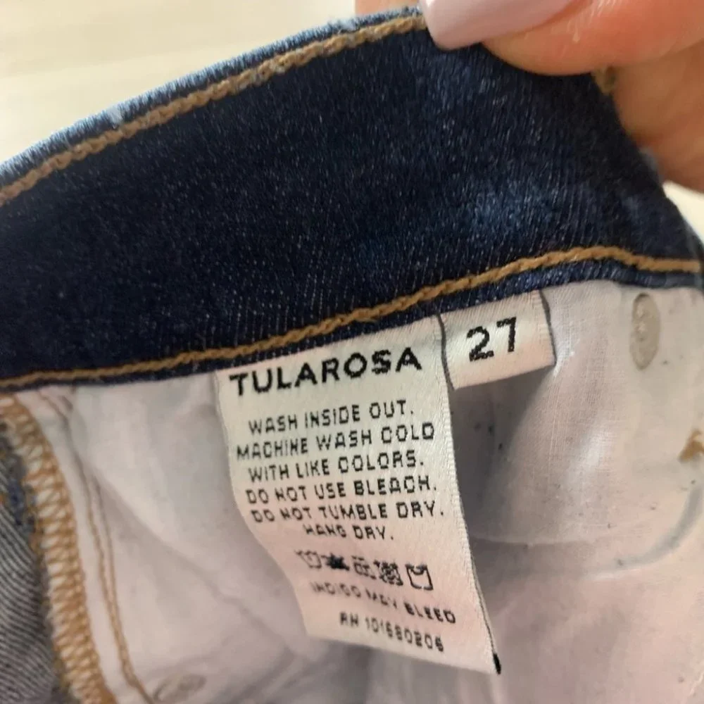 REVOLVE Tularosa Nora High Rise Raw Hem Distressed Jeans in Delhi - Picture 10 of 15